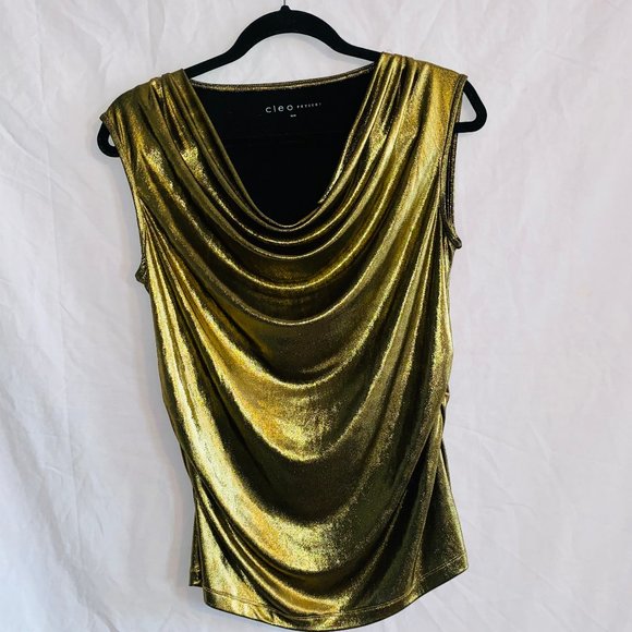 gold blouse - Picture 2 of 2